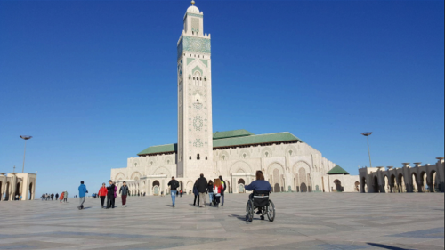 Hassan II Mosque with Manual Wheelchair